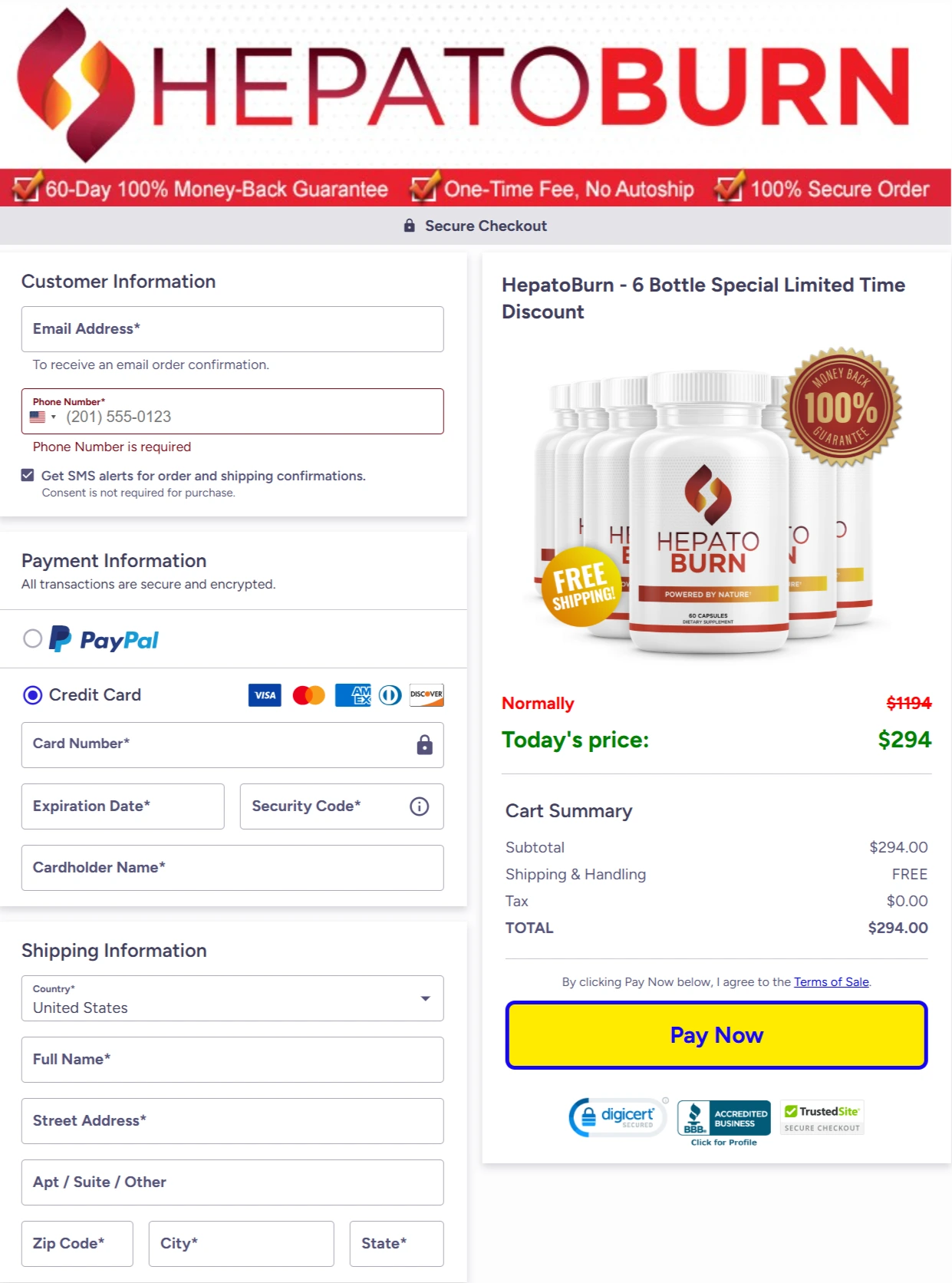 HepatoBurn Order