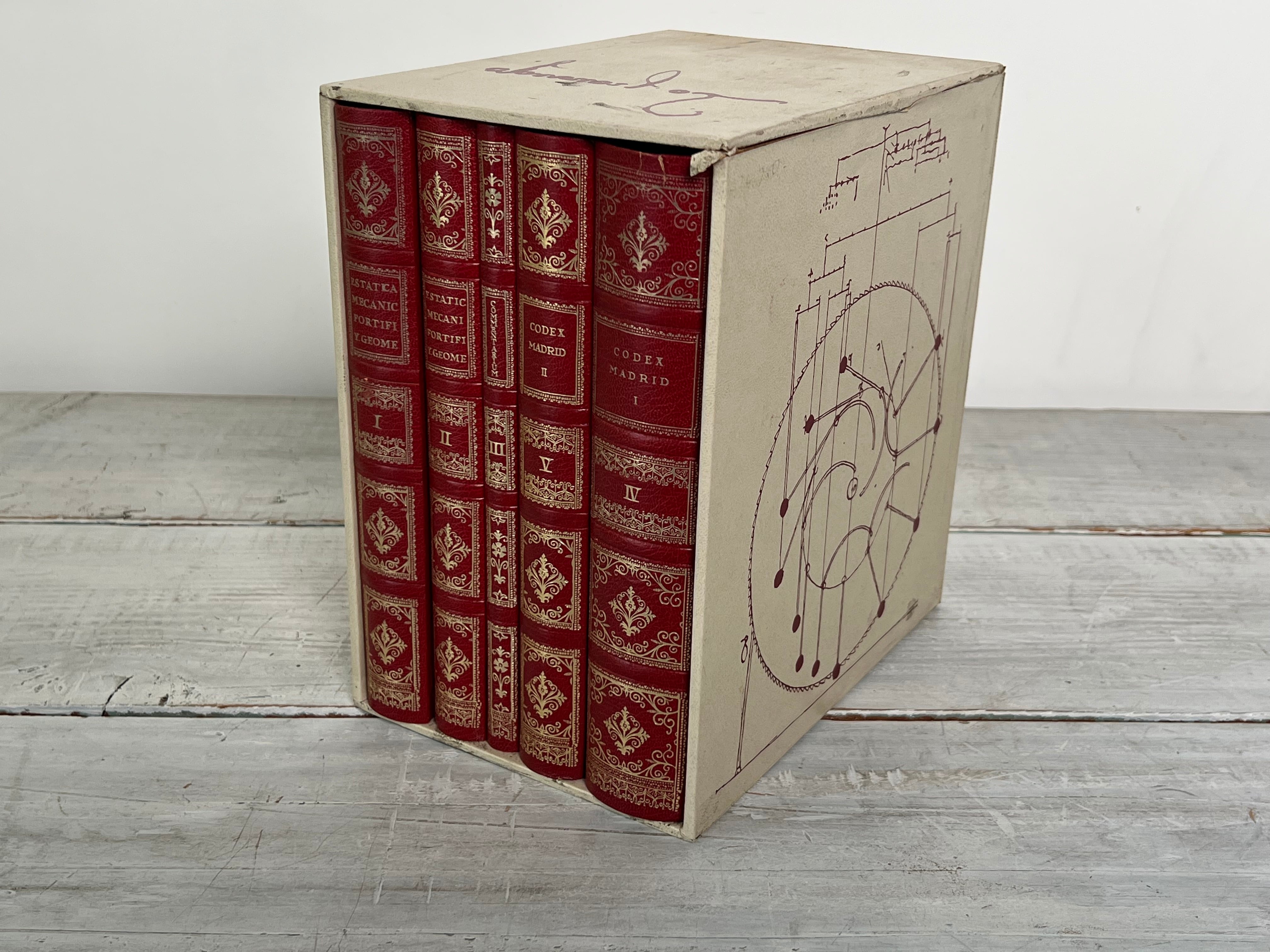 1975復刻】レオナルド・ダ・ヴィンチ 「マドリッド手稿」5巻セット 総