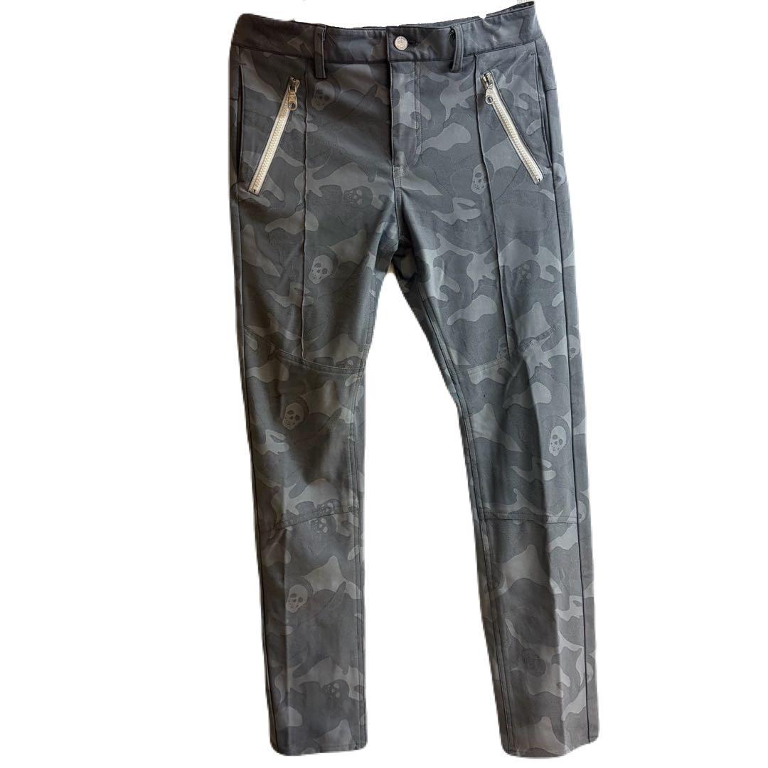 【MARK&LONA】マークアンドロナ　ゴルフ　パンツ　Lサイズ MARK&LONA（マークアンドロナ） ダウンパンツ 黒 迷彩 カモフラ スカル