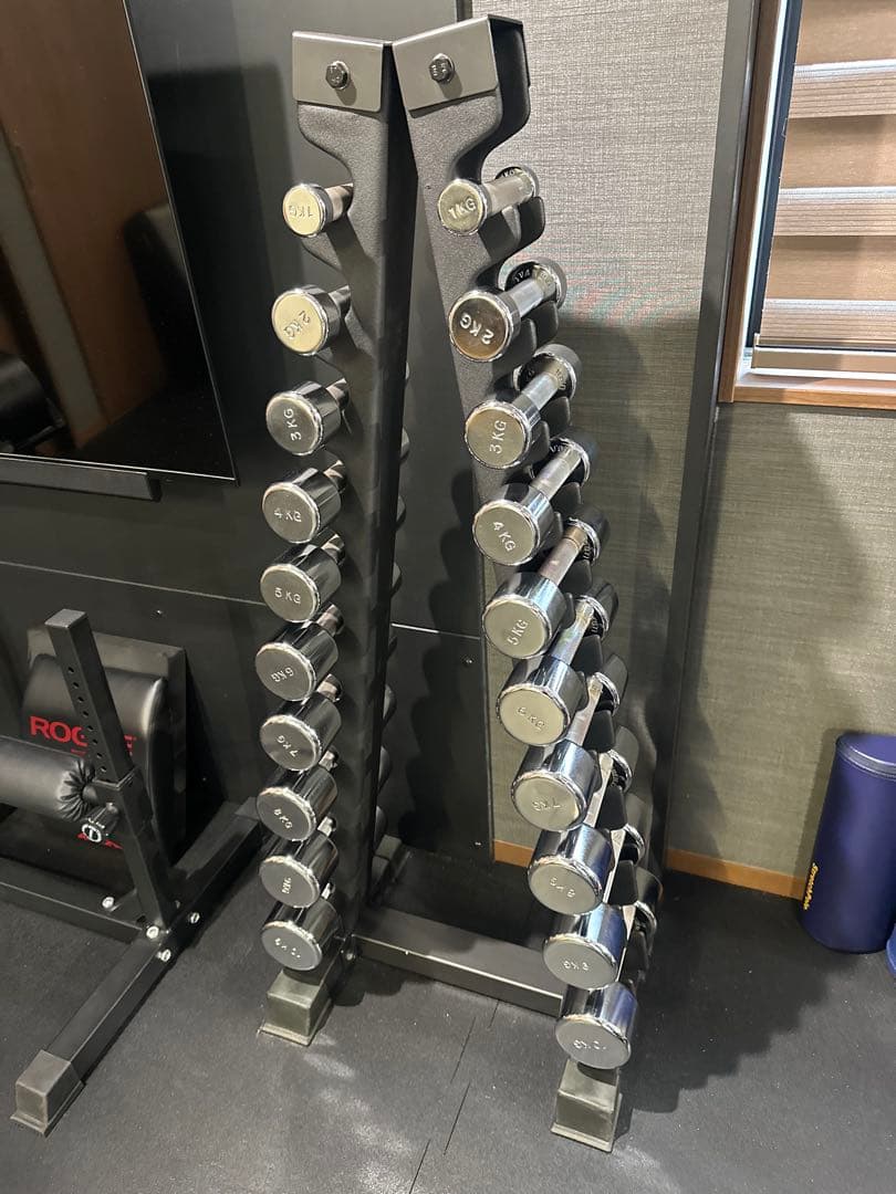 ivanko イヴァンコ 回転式 クロームダンベルセット ラック付き IVANKOクロームダンベル＆ラックセット アポワフィットネス｜商品詳細